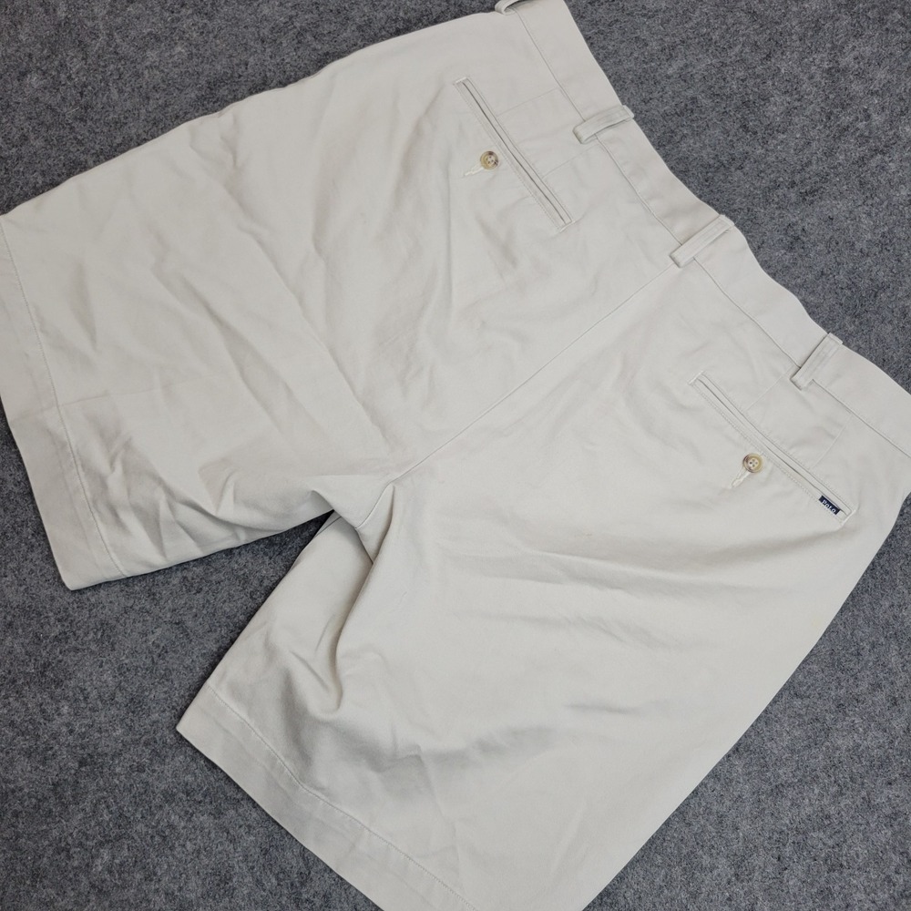 Polo Ralph Lauren Shorts Mens 36 Beige Chino Classic Fit Preppy Old Money Casual